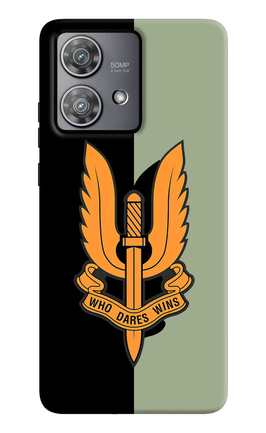 Balidan Logo Moto Edge 40 Neo Hard Case Back Cover by Casekaro