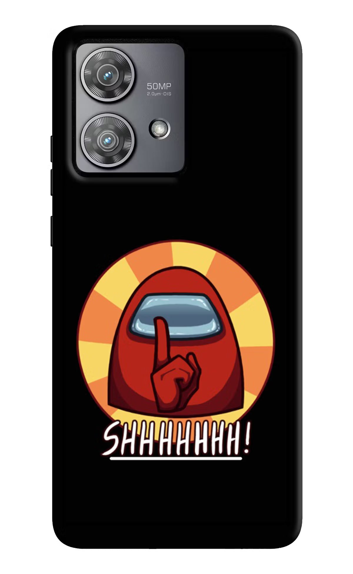 Among Us Shhh! Moto Edge 40 Neo Hard Case Back Cover by Casekaro