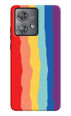 Rainbow Moto Edge 40 Neo Hard Case Back Cover by Casekaro