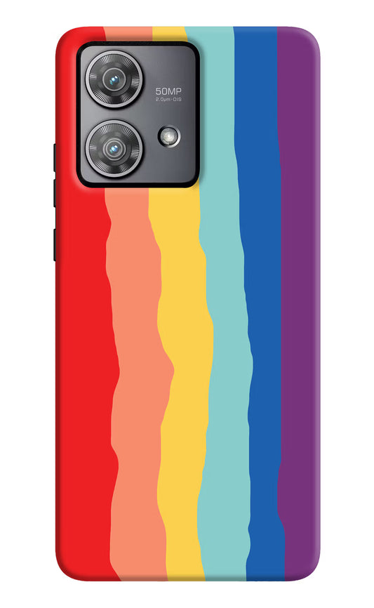 Rainbow Moto Edge 40 Neo Hard Case Back Cover by Casekaro