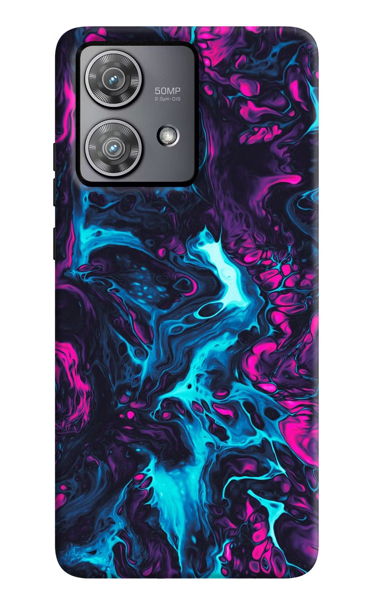 Abstract Moto Edge 40 Neo Hard Case Back Cover by Casekaro