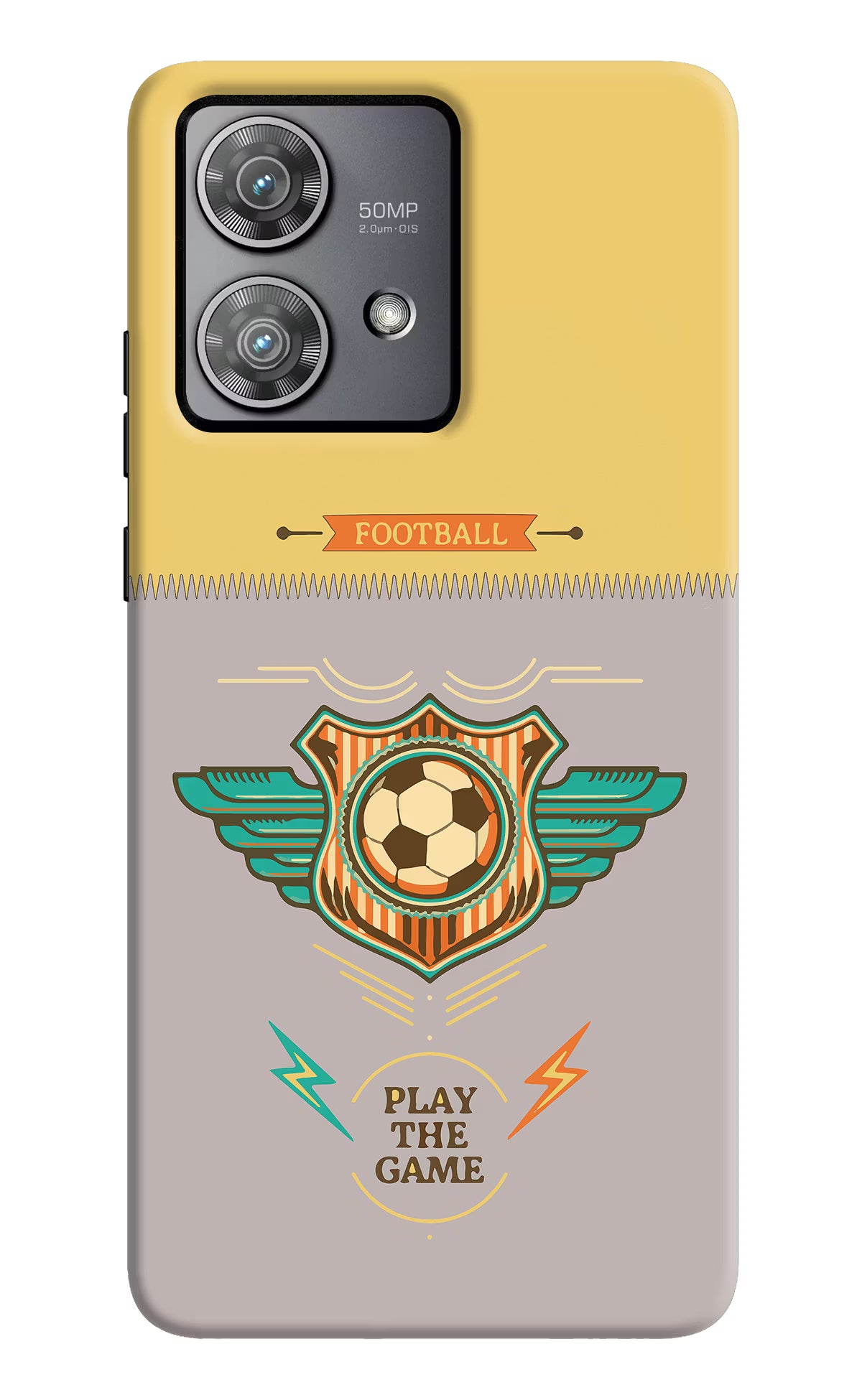 Football Moto Edge 40 Neo Hard Case Back Cover by Casekaro