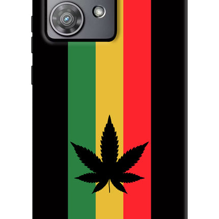 Weed Flag Moto Edge 40 Neo Hard Case Back Cover by Casekaro