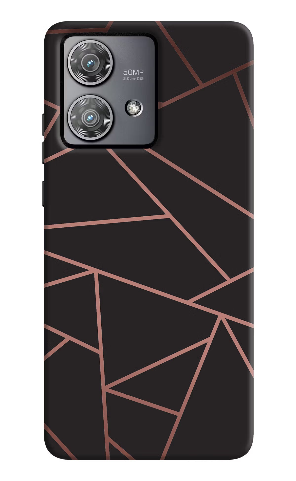 Geometric Pattern Moto Edge 40 Neo Hard Case Back Cover by Casekaro