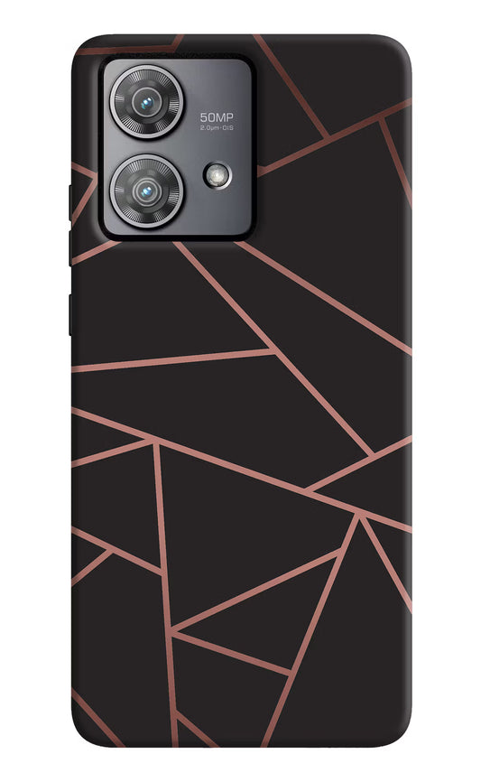 Geometric Pattern Moto Edge 40 Neo Hard Case Back Cover by Casekaro