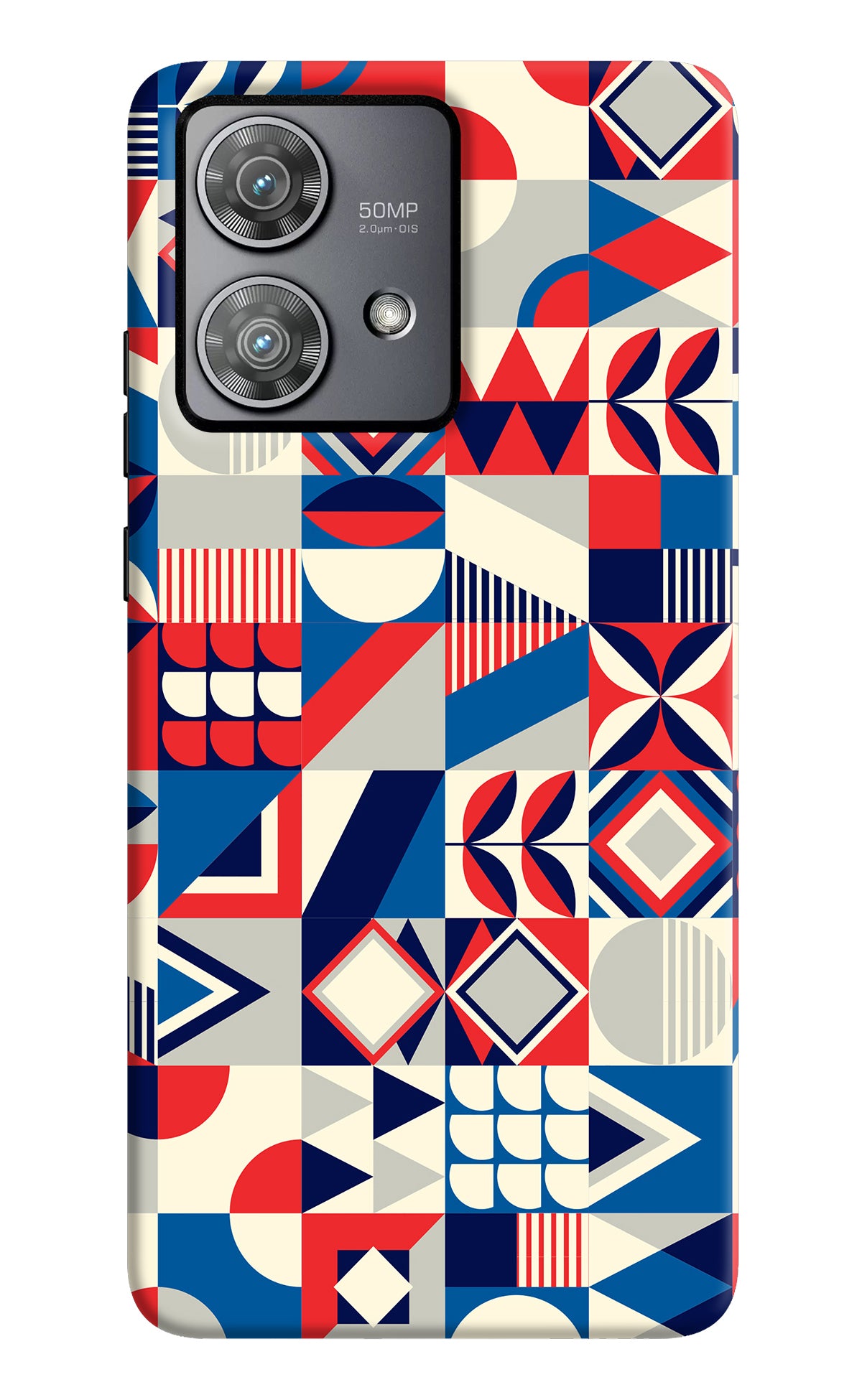 Colorful Pattern Moto Edge 40 Neo Back Cover