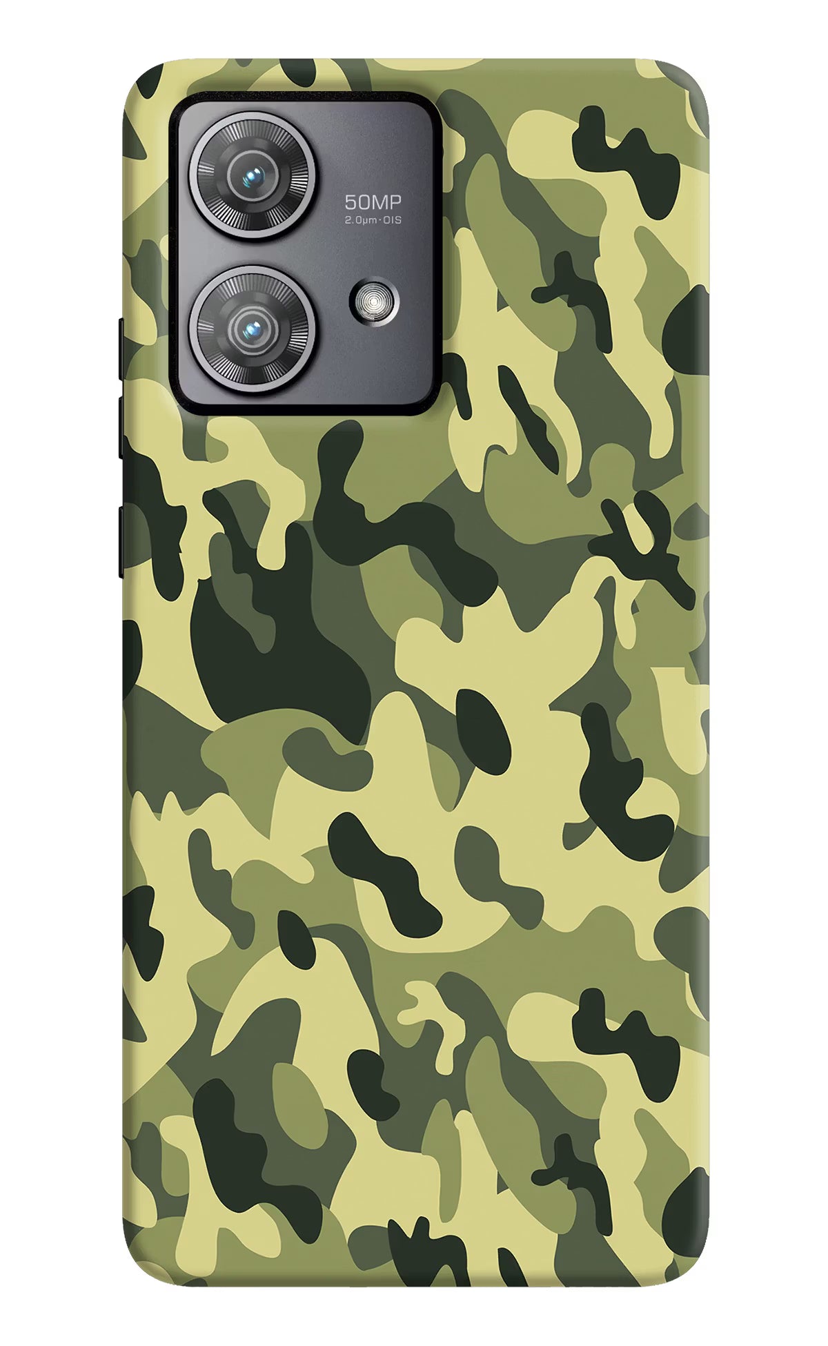 Camouflage Moto Edge 40 Neo Hard Case Back Cover by Casekaro