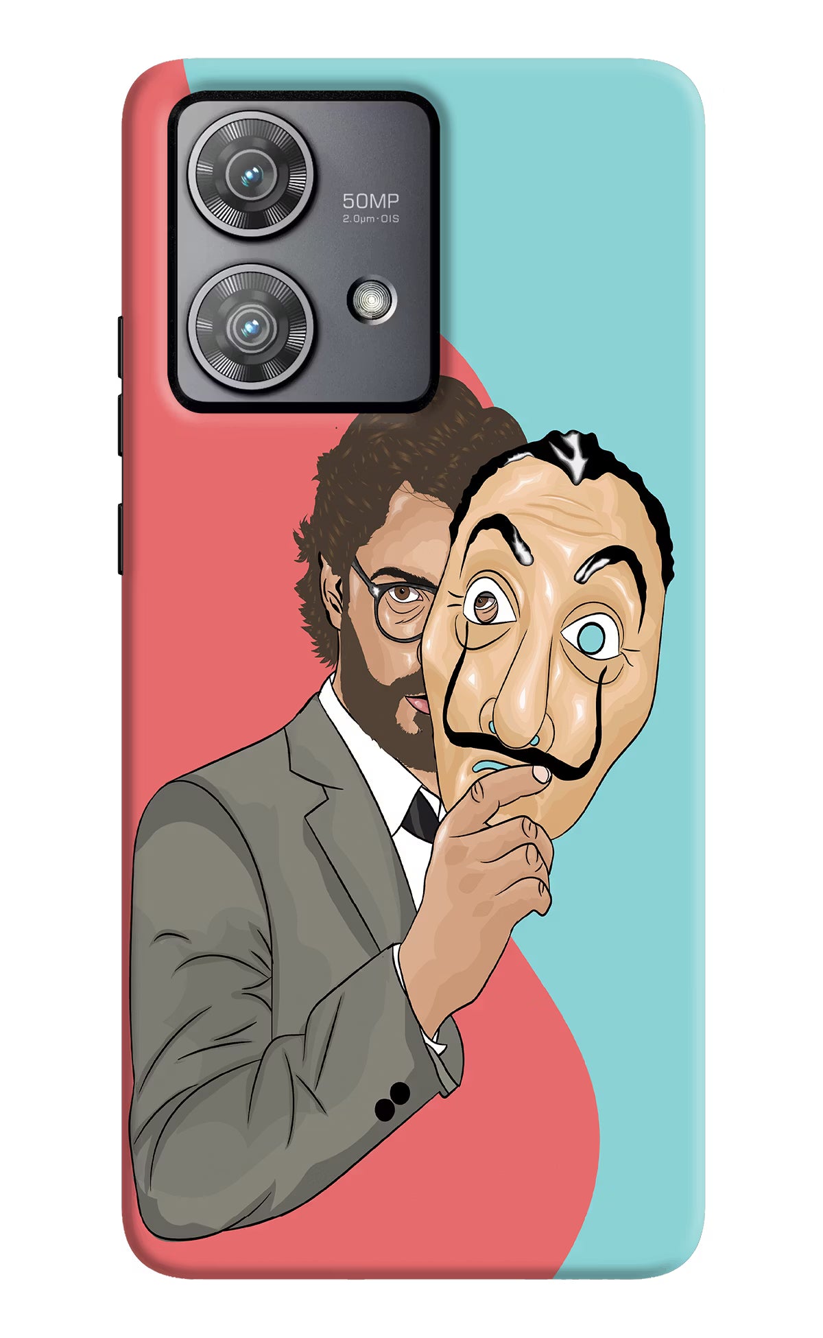 Professor Moto Edge 40 Neo Hard Case Back Cover by Casekaro