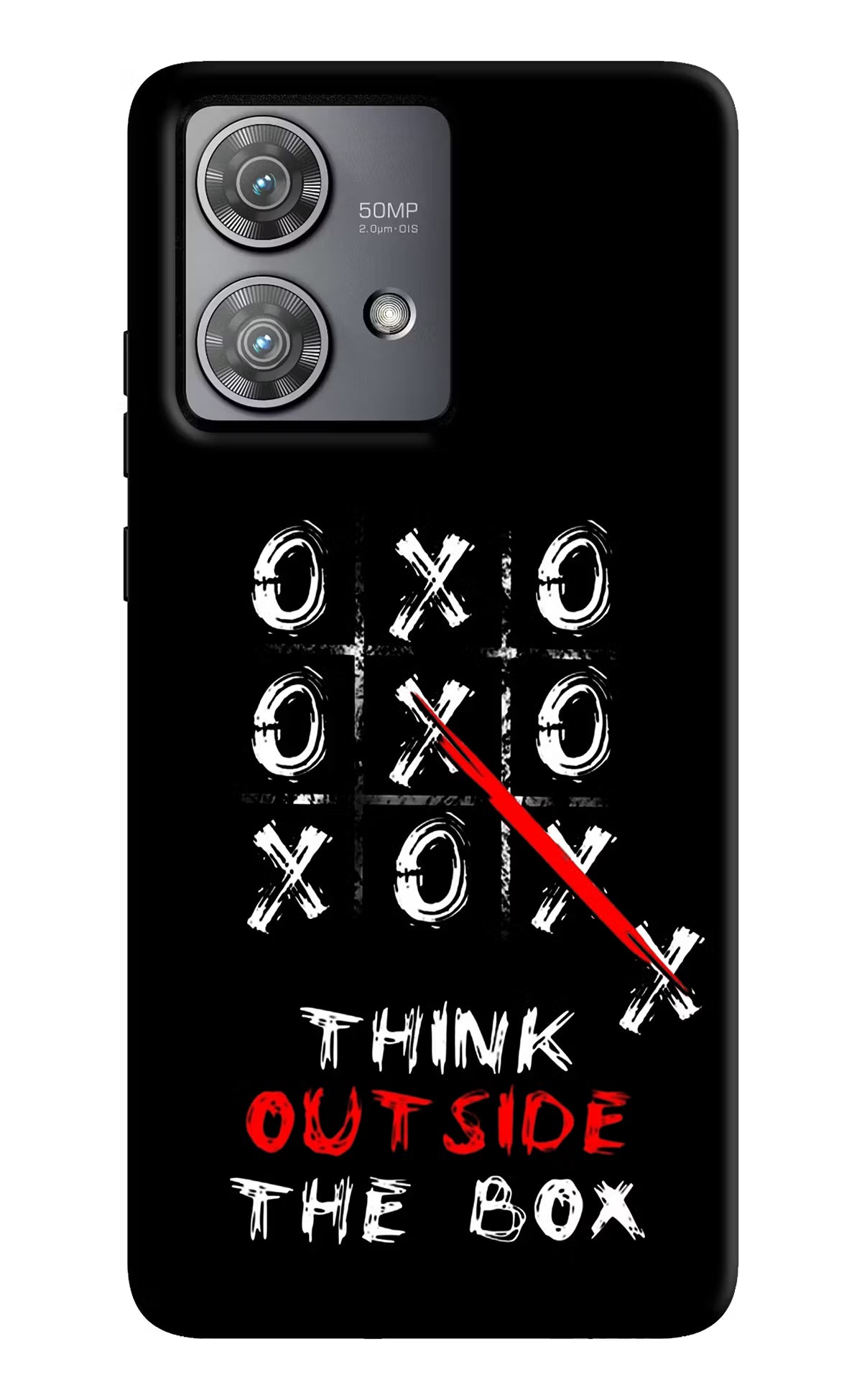 Think out of the BOX Moto Edge 40 Neo Hard Case Back Cover by Casekaro