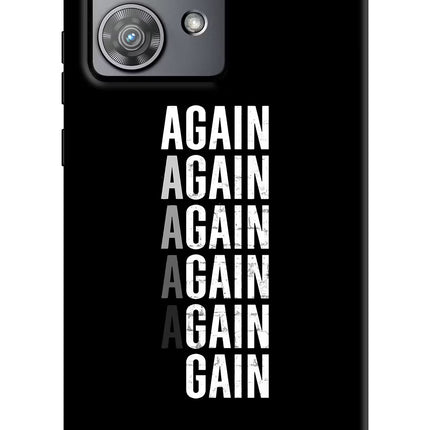 Again Again Gain Moto Edge 40 Neo Hard Case Back Cover by Casekaro