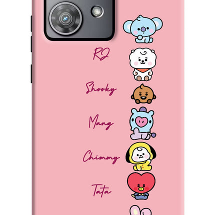 BTS names Moto Edge 40 Neo Hard Case Back Cover by Casekaro