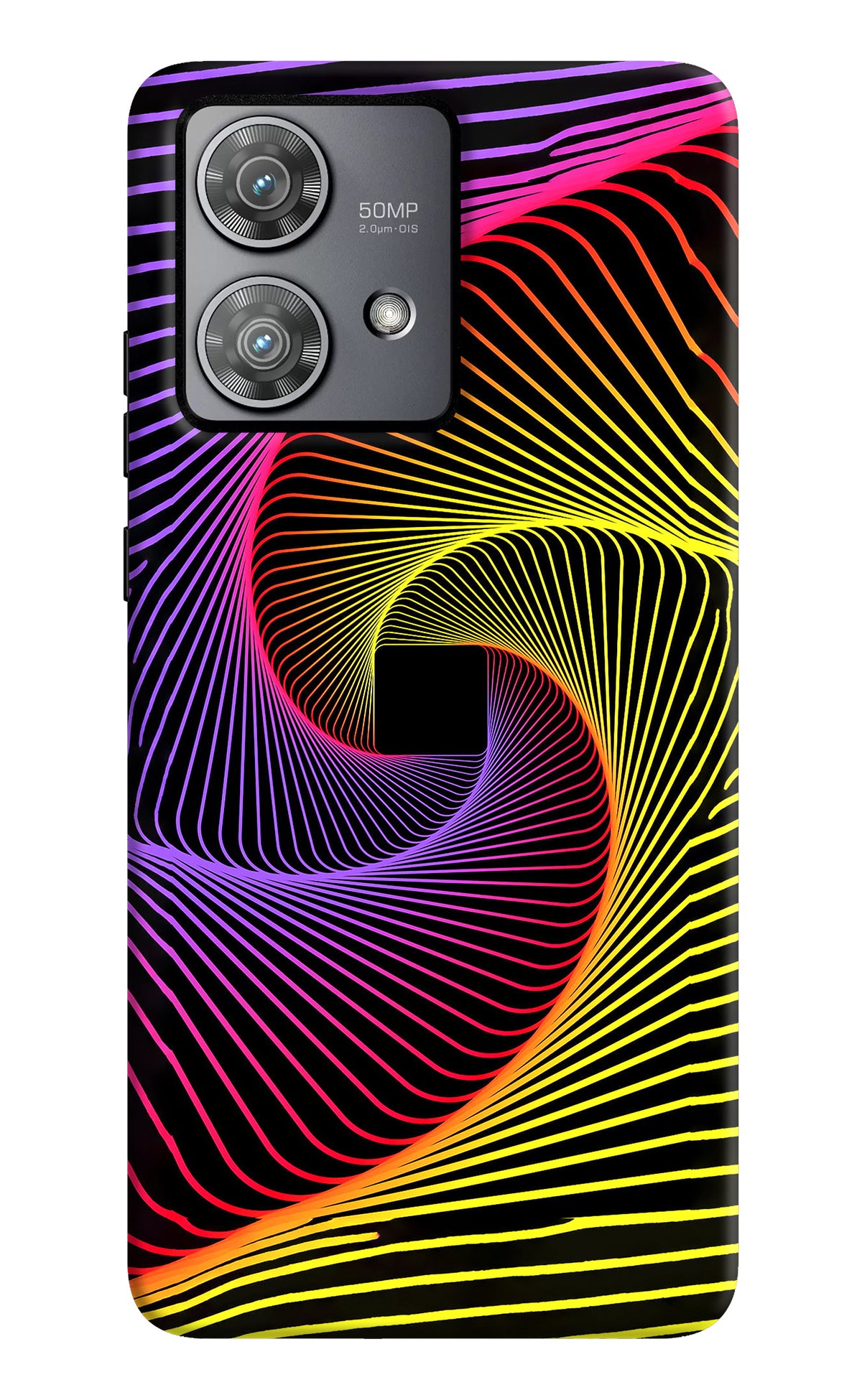 Colorful Strings Moto Edge 40 Neo Back Cover