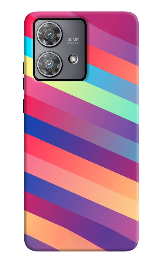 Stripes color Moto Edge 40 Neo Back Cover