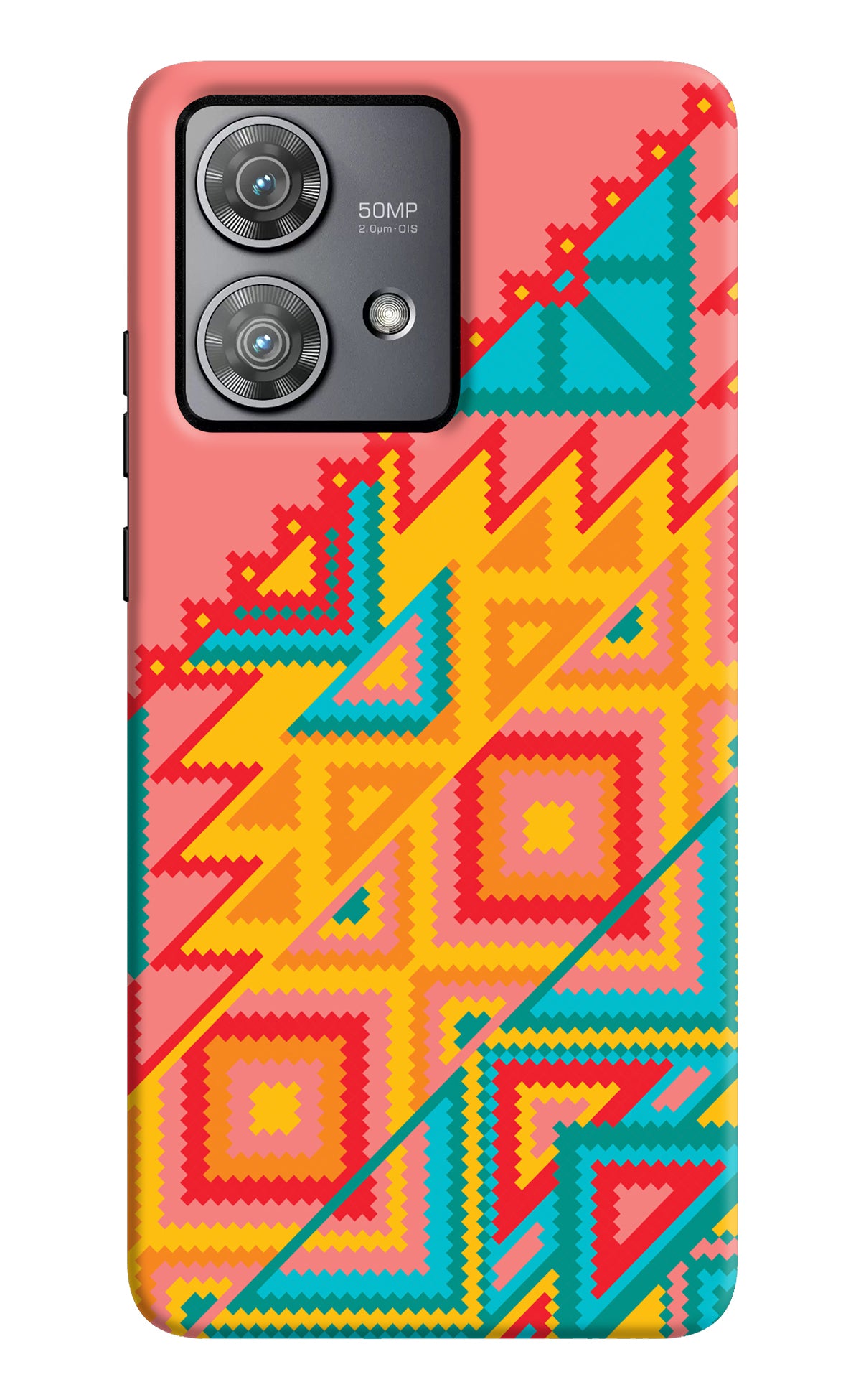 Aztec Tribal Moto Edge 40 Neo Back Cover