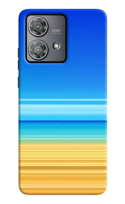 Beach Art Moto Edge 40 Neo Back Cover