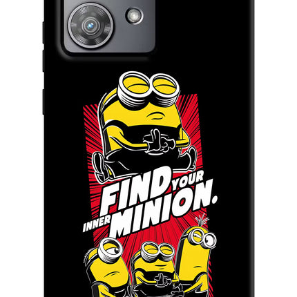 Find your inner Minion Moto Edge 40 Neo Hard Case Back Cover by Casekaro