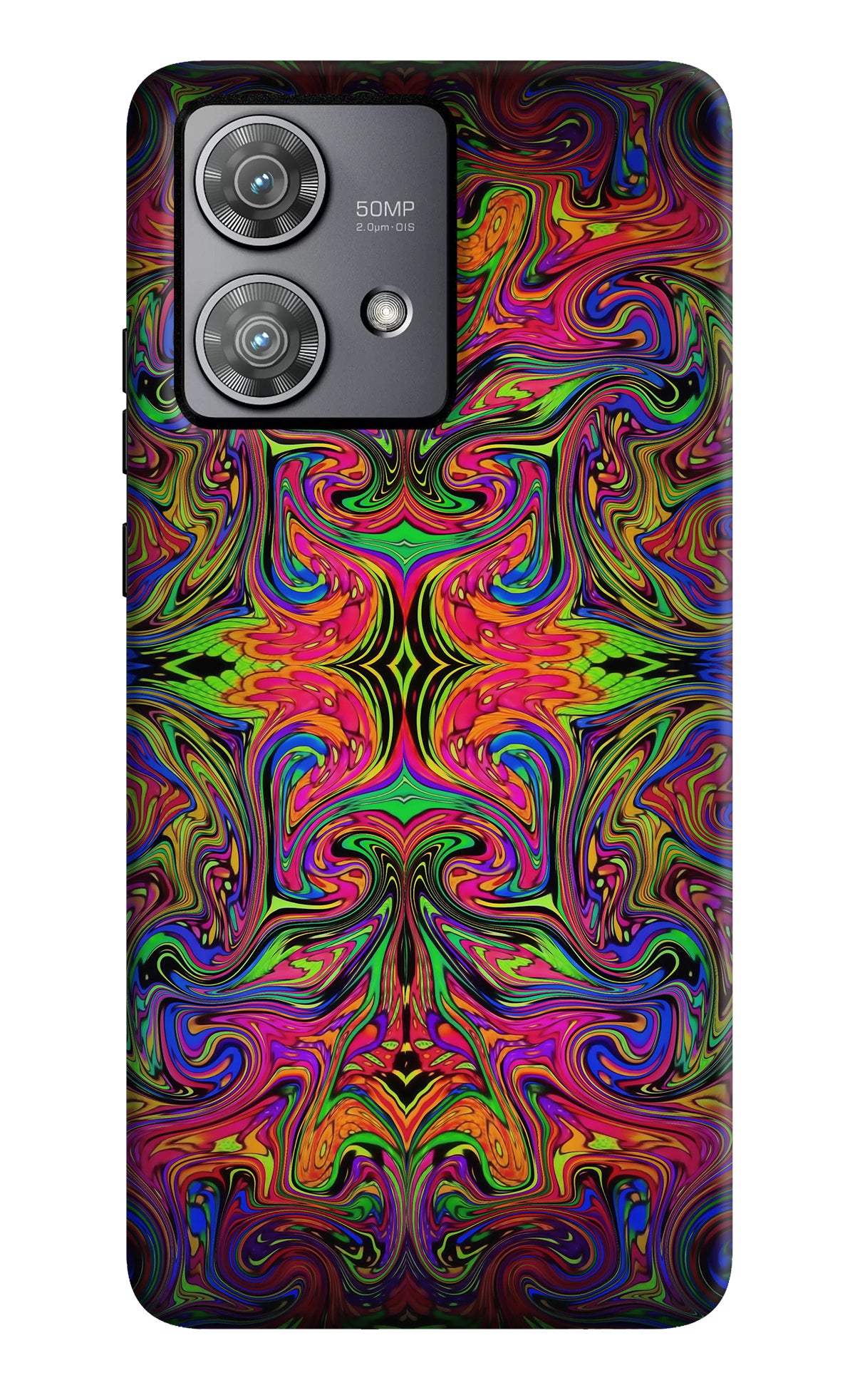 Psychedelic Art Moto Edge 40 Neo Back Cover