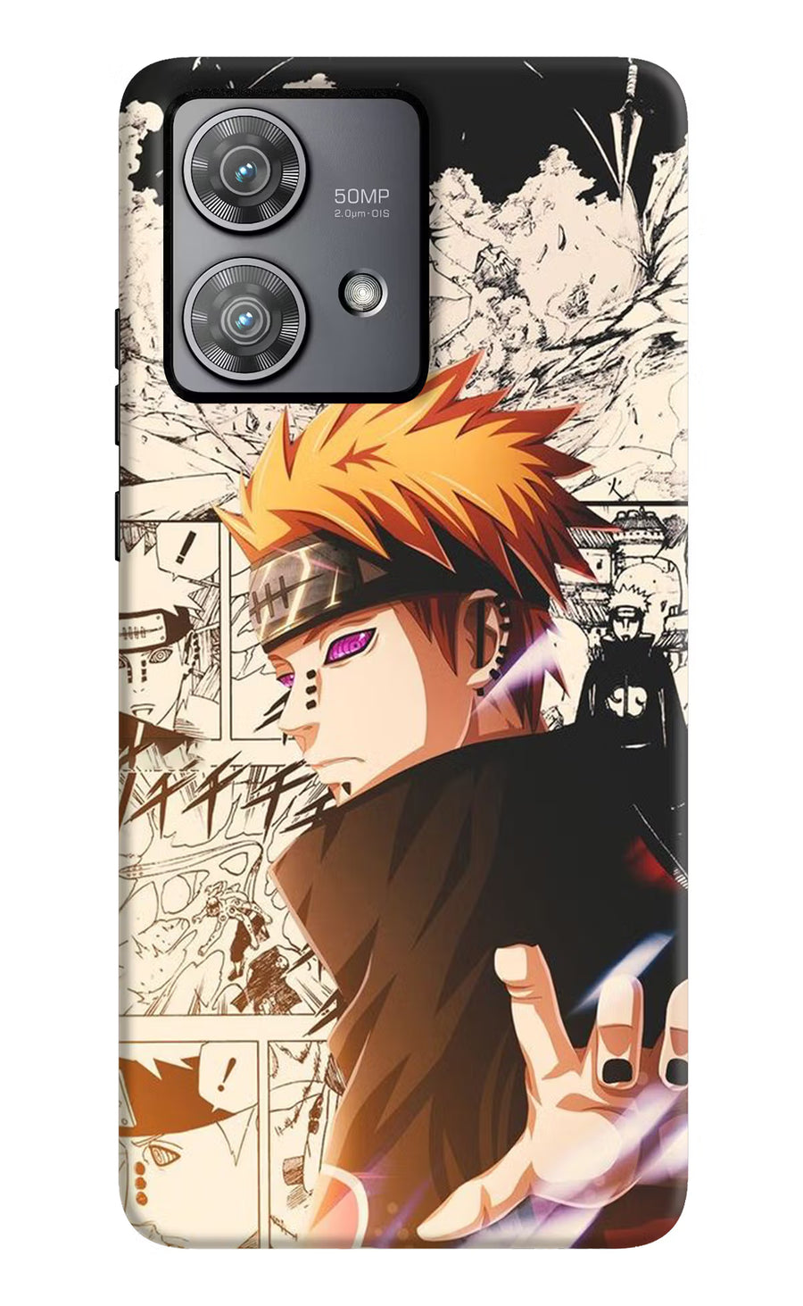 Pain Anime Moto Edge 40 Neo Back Cover, Hard case