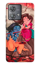 Radhe Krishna Moto Edge 40 Neo Hard Case Back Cover by Casekaro