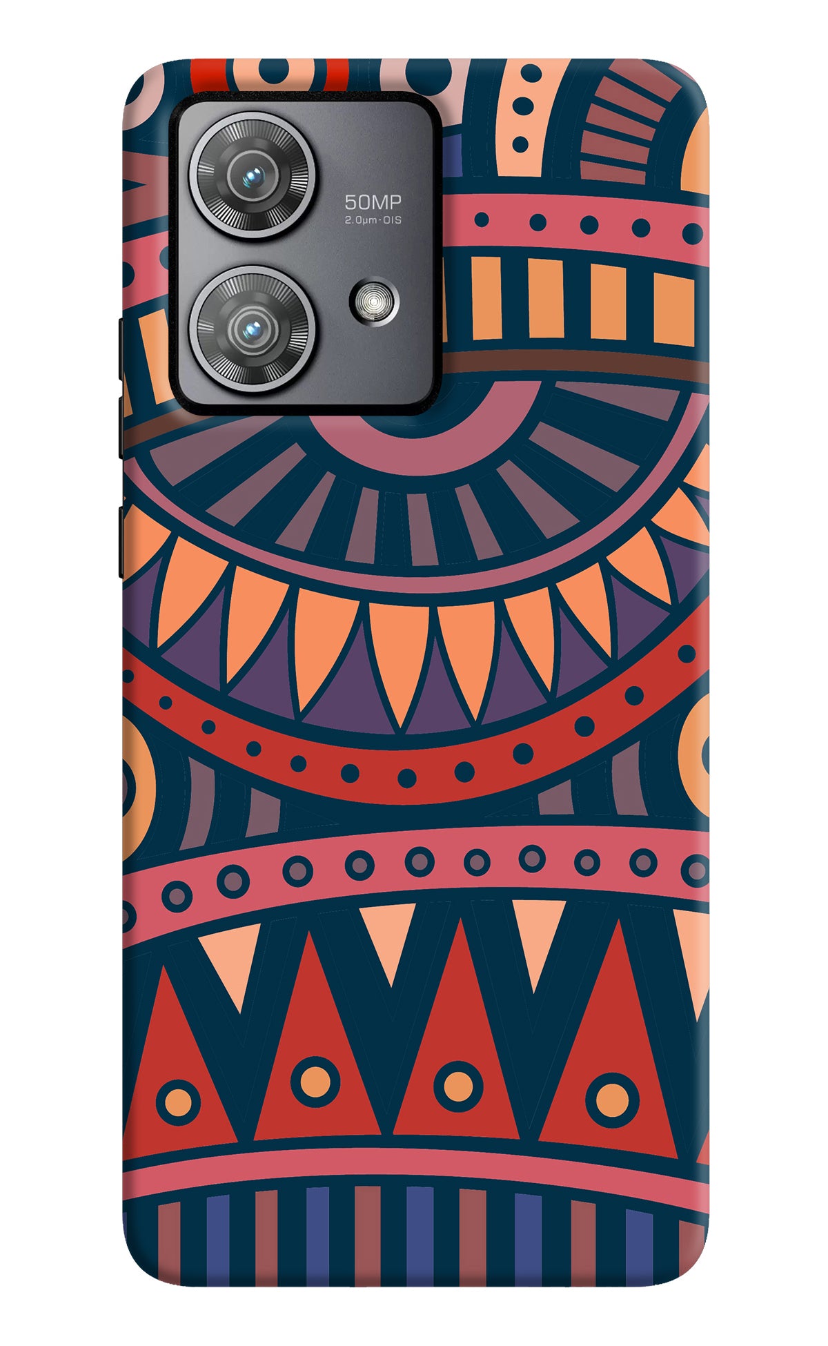 African Culture Design Moto Edge 40 Neo Back Cover