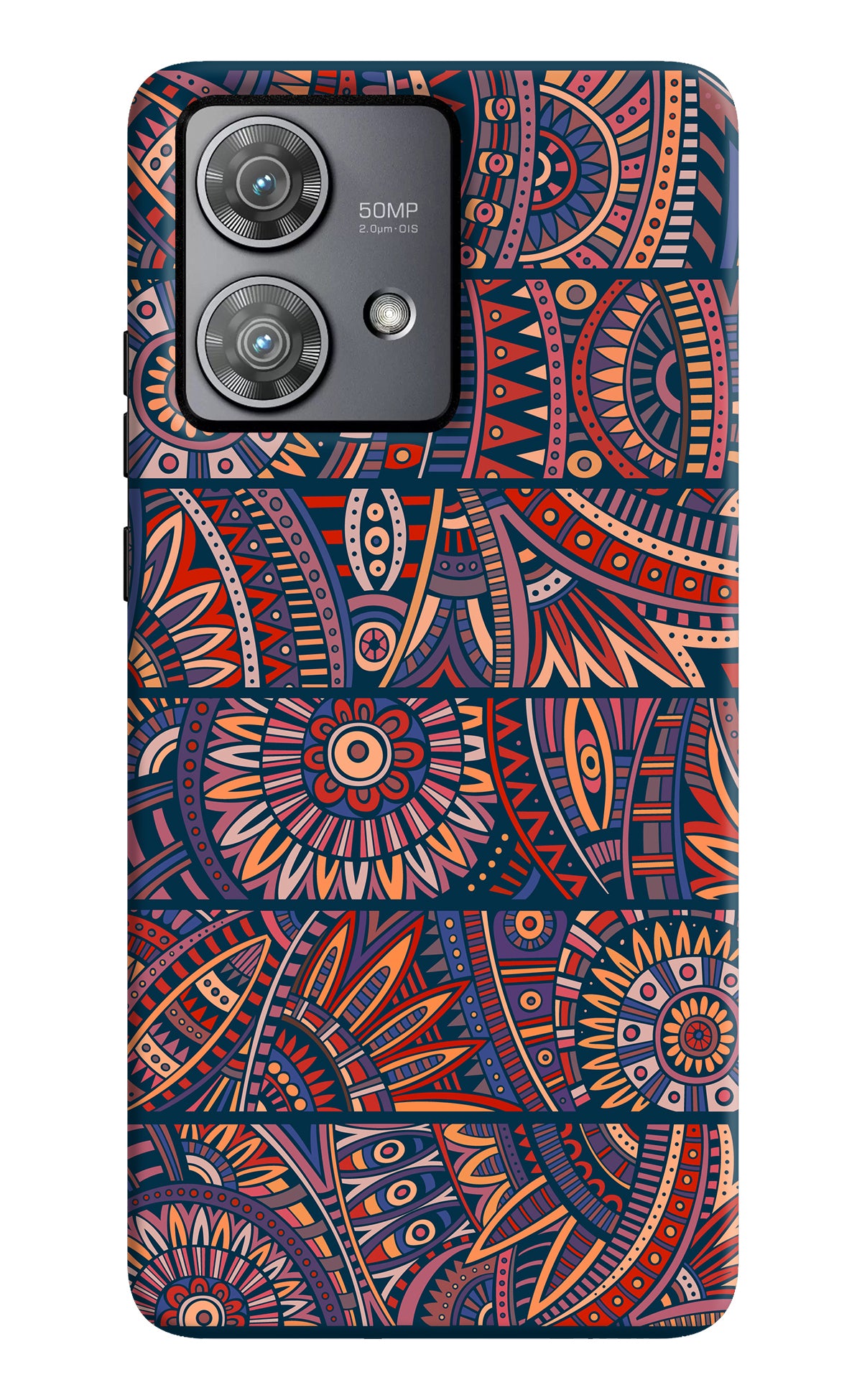 African Culture Design Moto Edge 40 Neo Back Cover