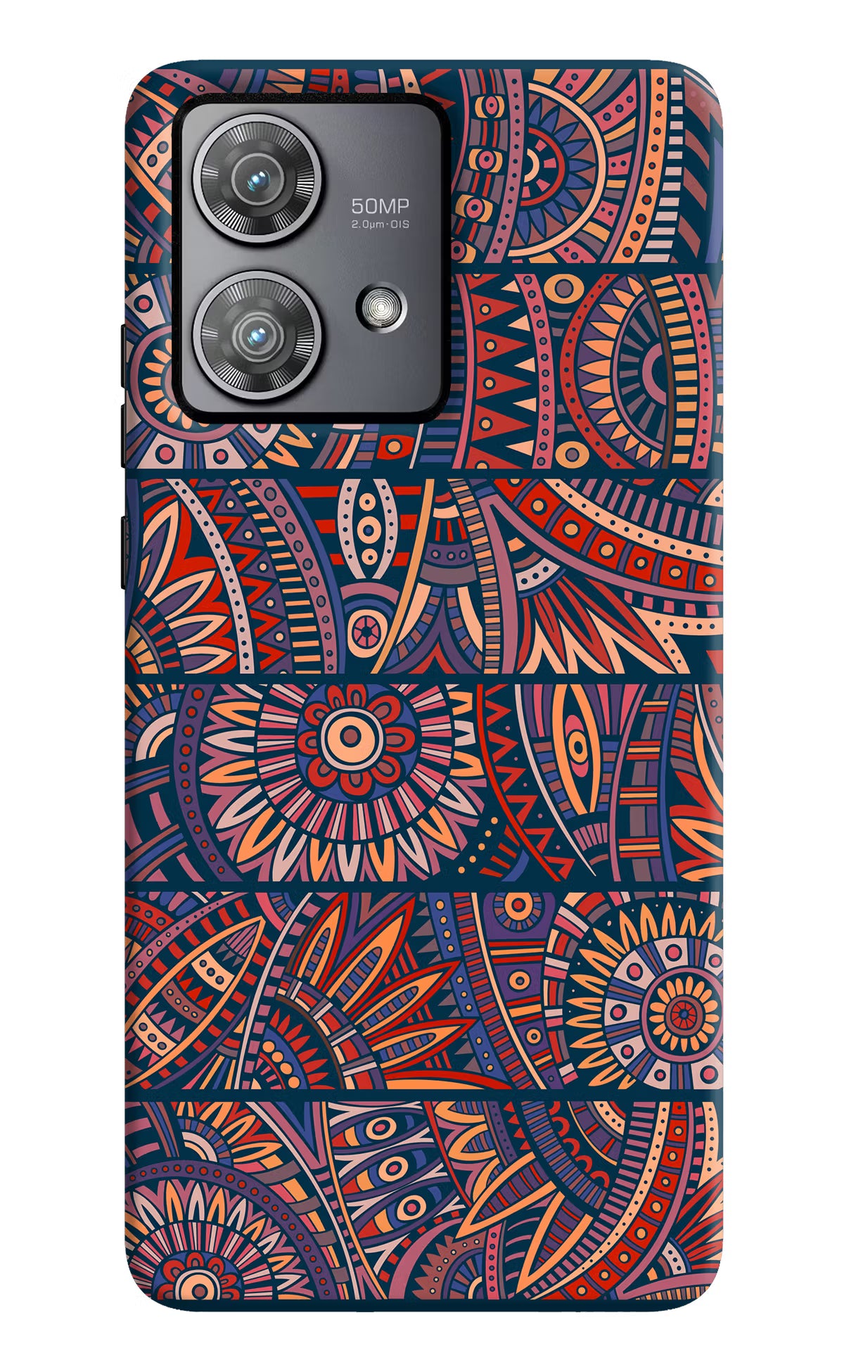African Culture Design Moto Edge 40 Neo Hard Case Back Cover by Casekaro