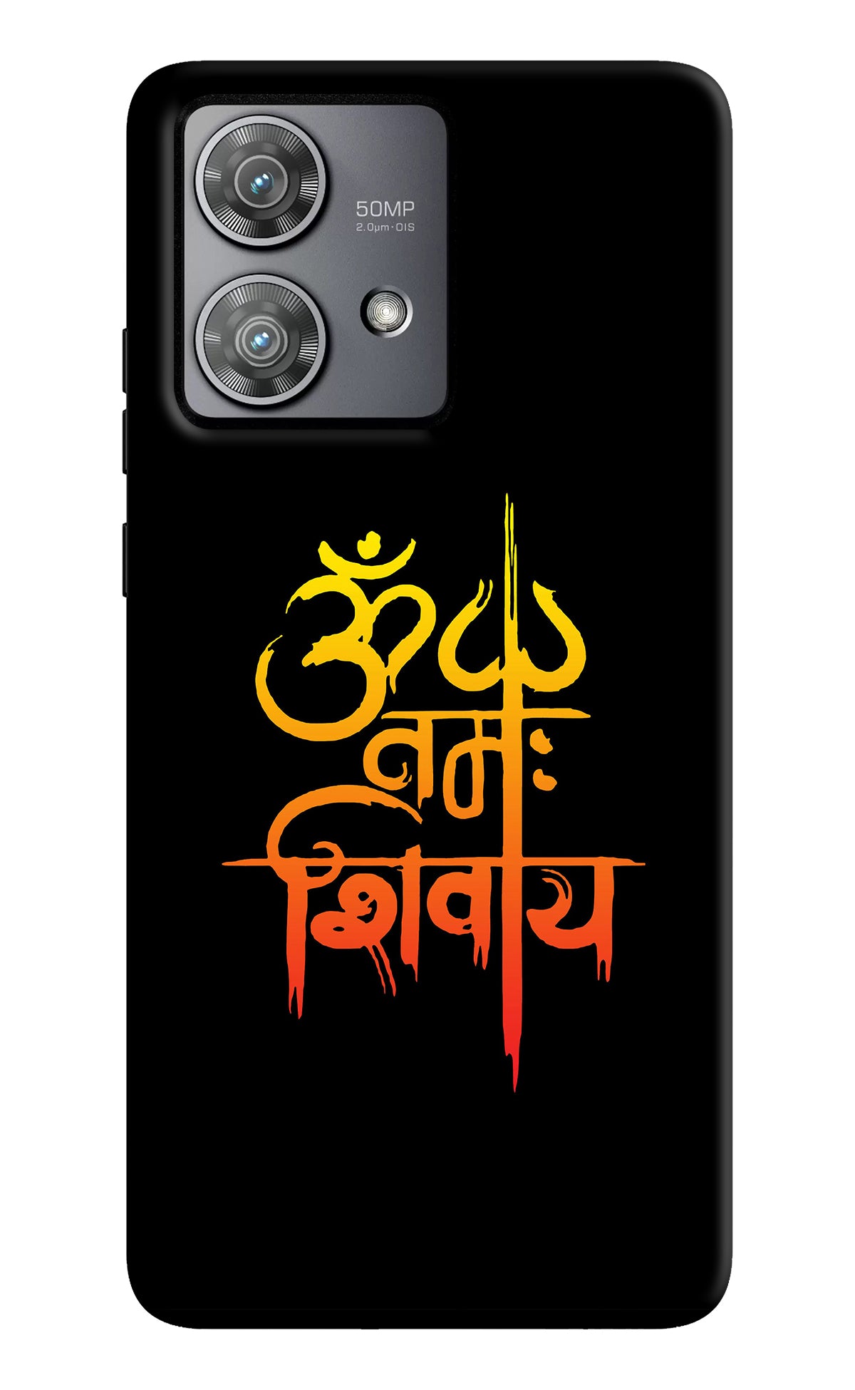 Om Namah Shivay Moto Edge 40 Neo Back Cover