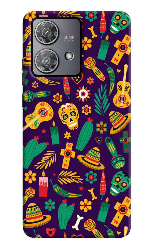 Mexican Artwork Moto Edge 40 Neo Back Cover