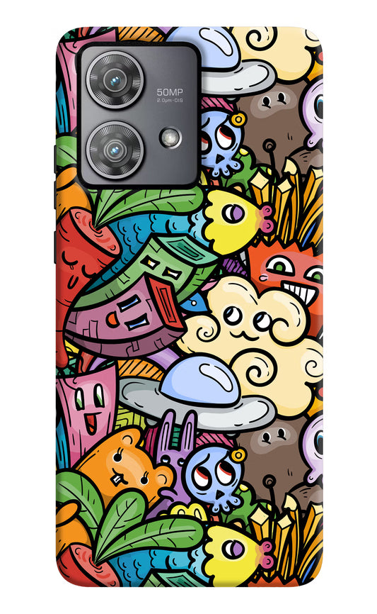 Veggie Doodle Moto Edge 40 Neo Hard Case Back Cover by Casekaro