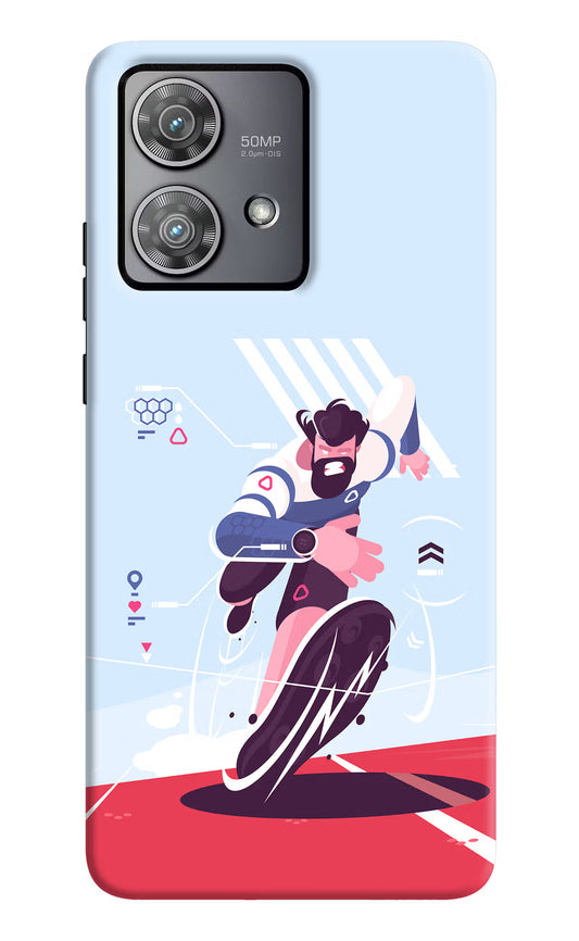 Run Pro Moto Edge 40 Neo Hard Case Back Cover by Casekaro