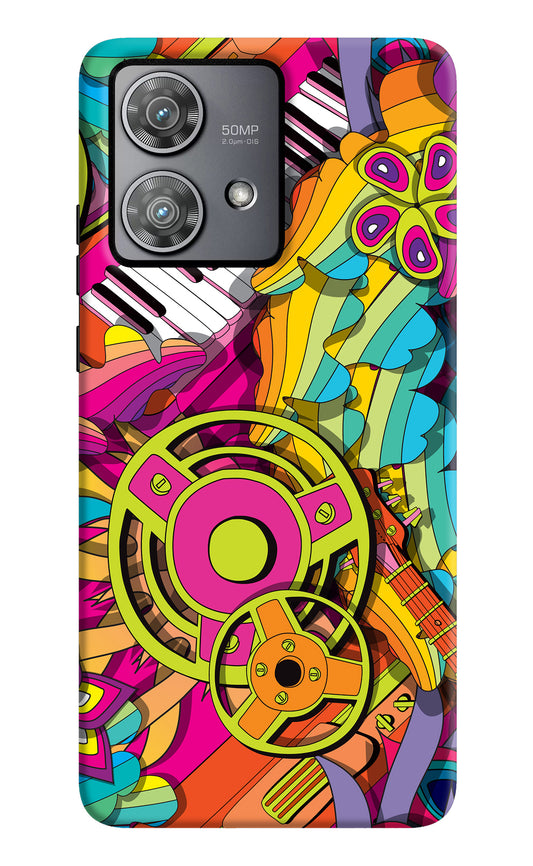 Music Doodle Moto Edge 40 Neo Back Cover