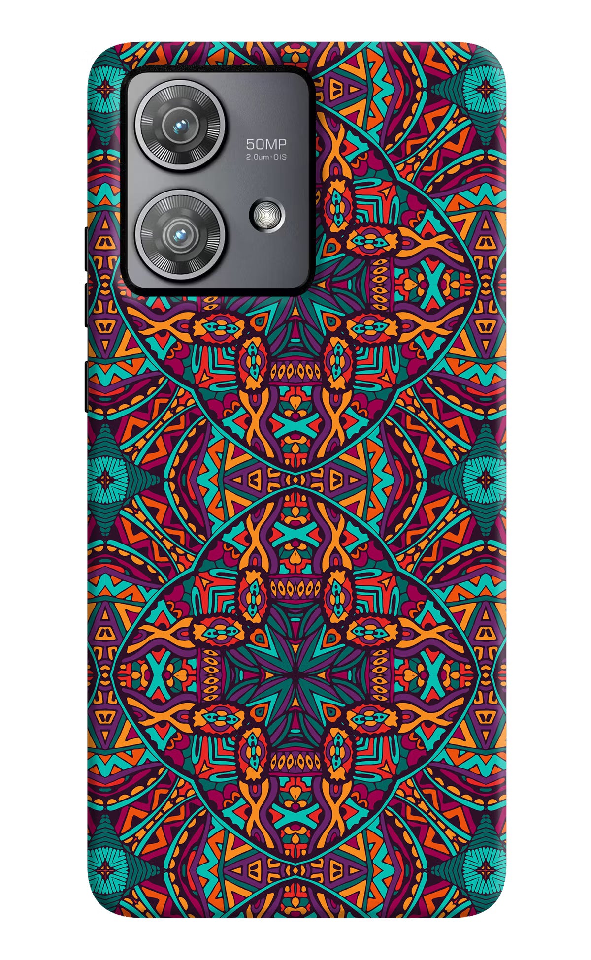 Colour Mandala Moto Edge 40 Neo Hard Case Back Cover by Casekaro