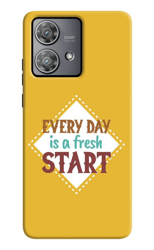 Every day is a Fresh Start Moto Edge 40 Neo Back Cover