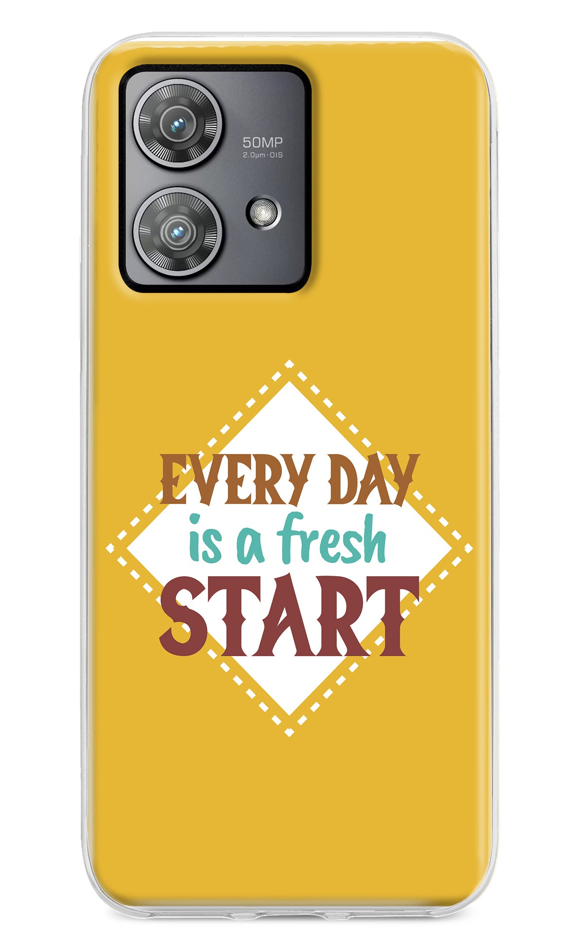 Every day is a Fresh Start Moto Edge 40 Neo Back Cover