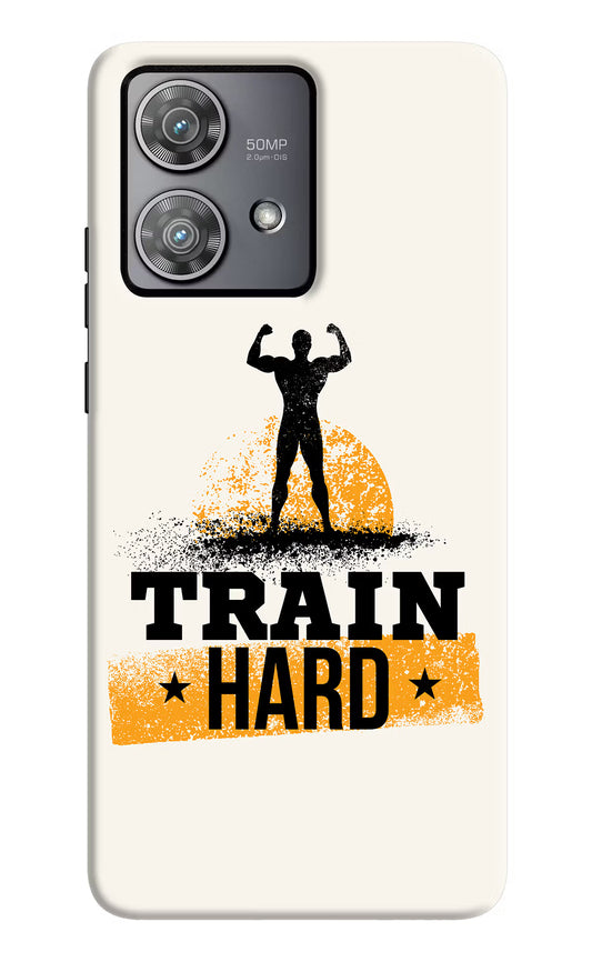 Train Hard Moto Edge 40 Neo Hard Case Back Cover by Casekaro