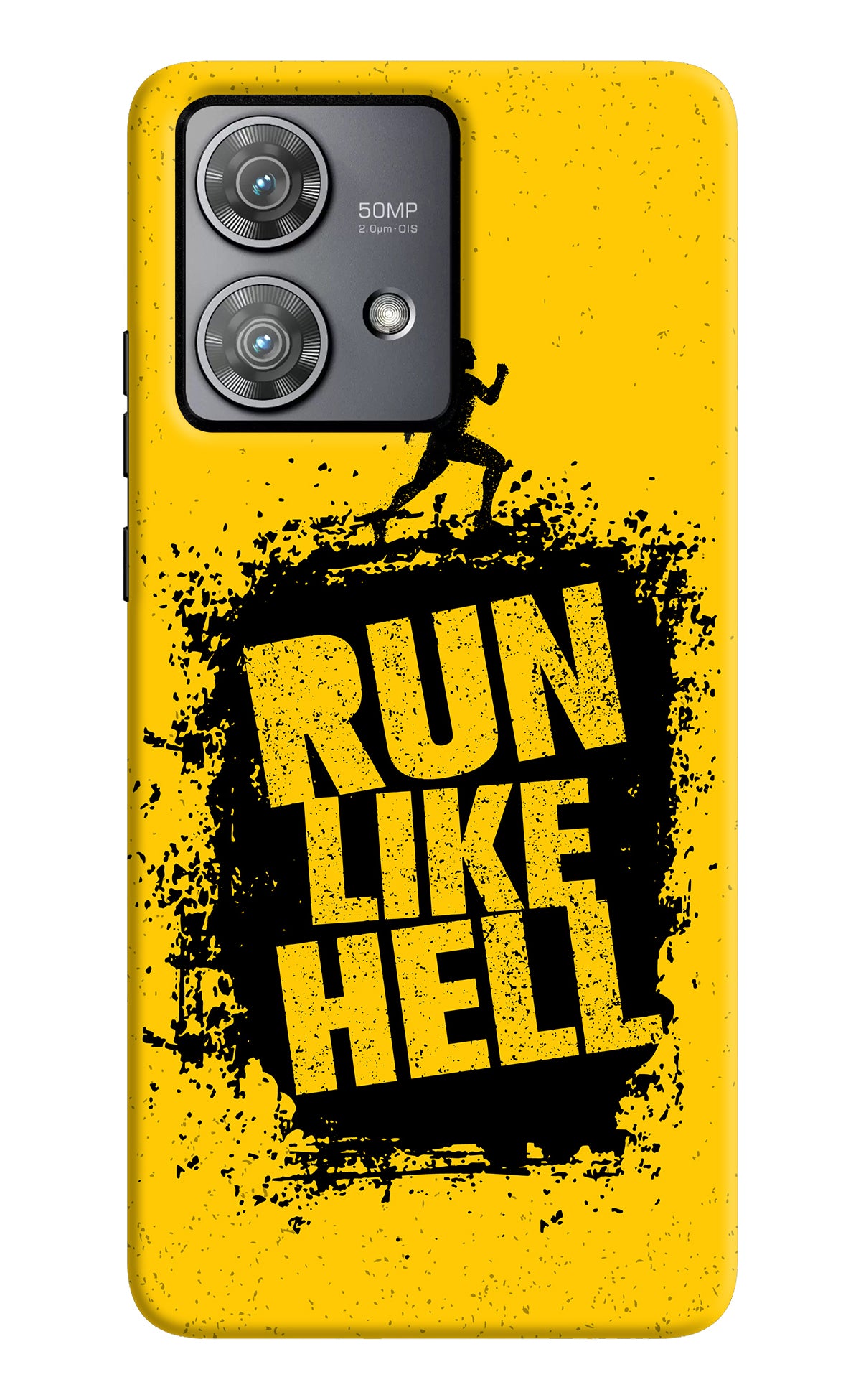 Run Like Hell Moto Edge 40 Neo Back Cover