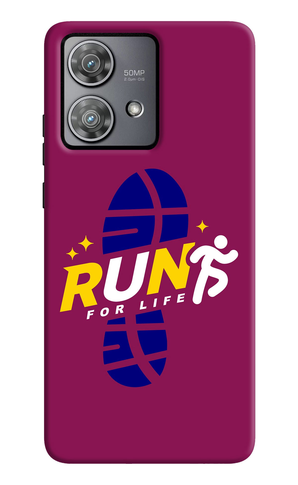 Run for Life Moto Edge 40 Neo Back Cover