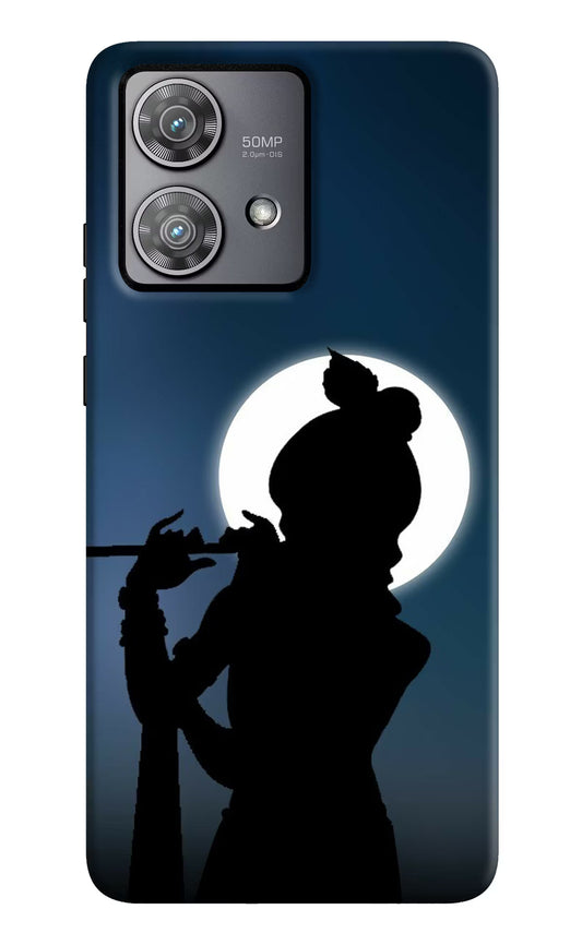 Shri Krishna Silhouette Moto Edge 40 Neo Hard Case Back Cover by Casekaro