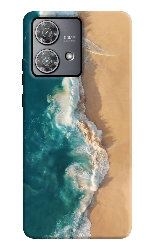 Ocean Beach Moto Edge 40 Neo Hard Case Back Cover by Casekaro