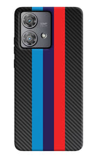 BMW Stripes Pattern Moto Edge 40 Neo Hard Case Back Cover by Casekaro