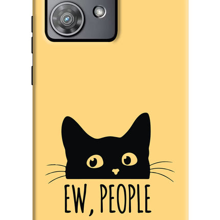 Ew People Catitude Moto Edge 40 Neo Hard Case Back Cover by Casekaro