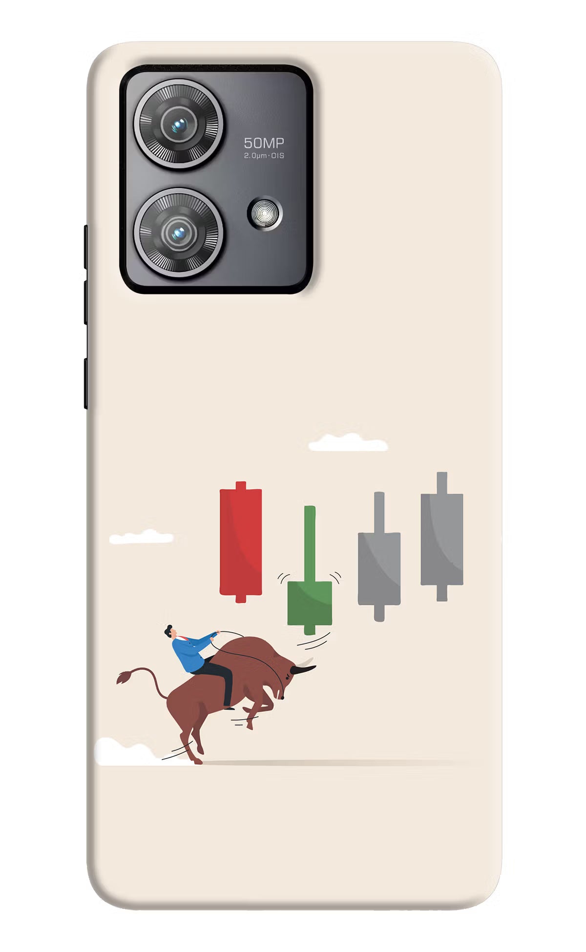 Bull Trading Momentum Moto Edge 40 Neo Hard Case Back Cover by Casekaro