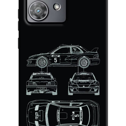WRC'99 Moto Edge 40 Neo Hard Case Back Cover by Casekaro