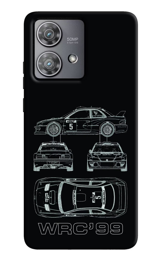 WRC'99 Moto Edge 40 Neo Hard Case Back Cover by Casekaro