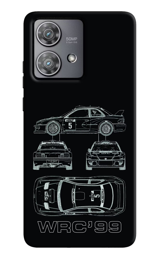 WRC'99 Moto Edge 40 Neo Hard Case Back Cover by Casekaro