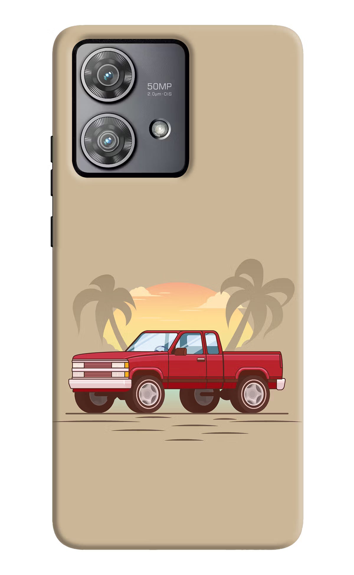 Desert Classic Drive Moto Edge 40 Neo Hard Case Back Cover by Casekaro