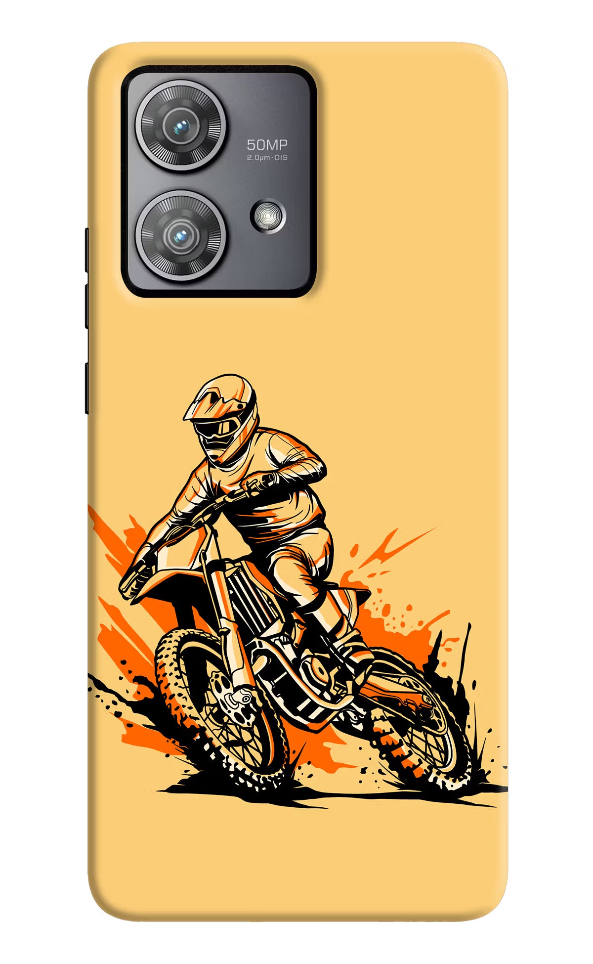 Off-Road Fury Moto Edge 40 Neo Hard Case Back Cover by Casekaro