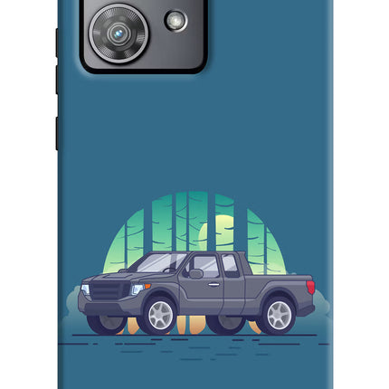Retro Garage Vibe Moto Edge 40 Neo Hard Case Back Cover by Casekaro