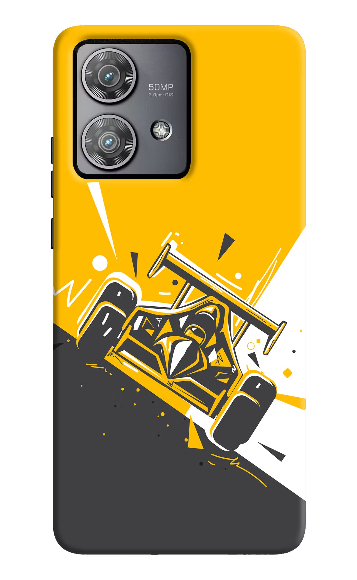 Track King Moto Edge 40 Neo Hard Case Back Cover by Casekaro