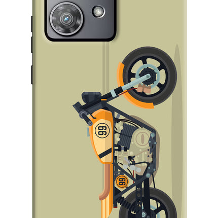 Vertical Speedster Moto Edge 40 Neo Hard Case Back Cover by Casekaro